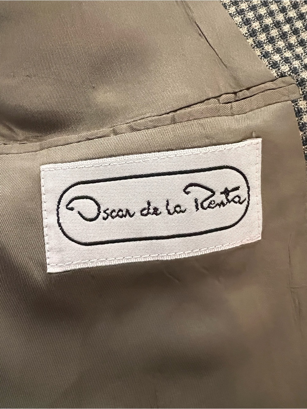 Vintage Oscar de la Renta Wool Blend Blazer 48L Oversized Made in Canada - Picture 8 of 14